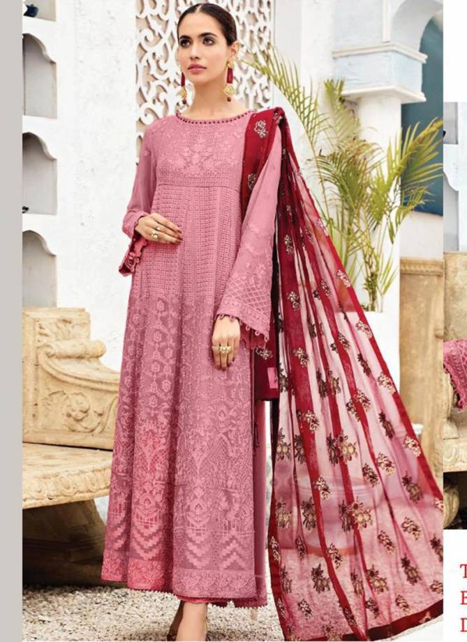 RAMSHA R-305 Latest Fancy Designer Festive Wear Georgette With Heavy Embroidery Work Pakistani Salwar Suit Collection
